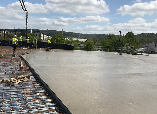 Concrete flooring Bath