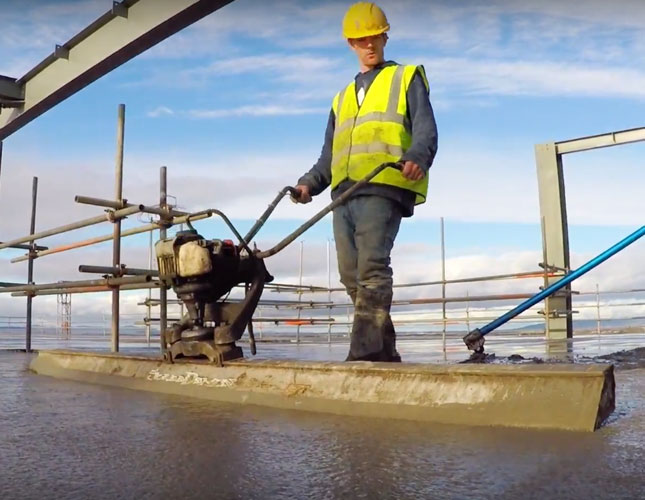 tamped concrete